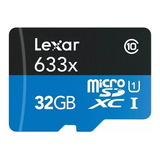 Memoria Micro Sd Lexar 32gb Class 10 A1 Uhs-i 633x 100mb/s