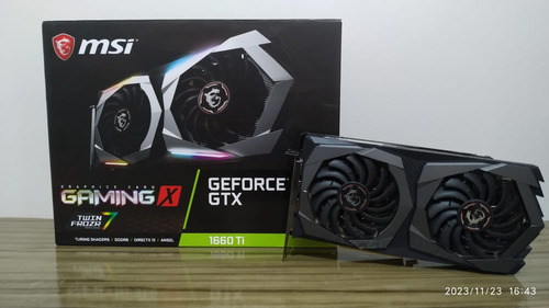 Placa De Vídeo Msi Geforce Gtx 1660 Ti Gaming X 6gb.