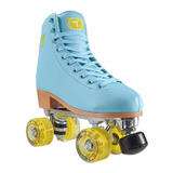 Patins Quad Traxart Foxxy Azul 58mm  Abec-5 + Brinde