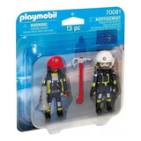 Playmobil 70081 Duo Pack City Action Bomberos De Rescate