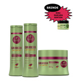  Kit Haskell Bananeira Shamp+cond+masc 300ml + Brinde