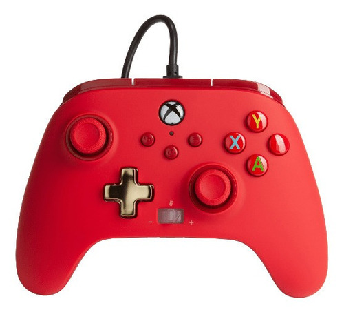 Controle Joystick Acco Brands Powera Enhanced Wired Controller Para Xbox Series X|s Advantage Lumectra Red