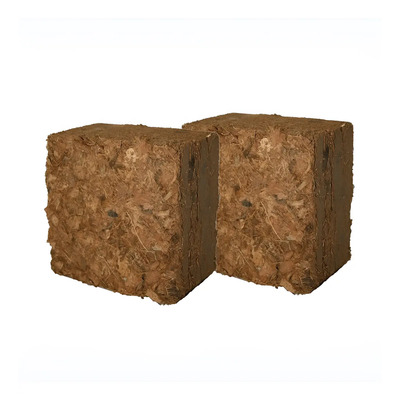 Fibra De Coco Comprimida Kit2 100% Natural.