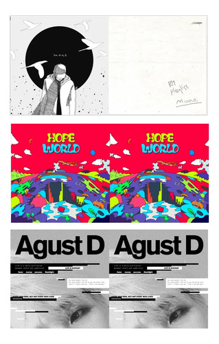Bts Mixtapes Set | Mono Agustd Hopeworld |envio Gratis |kpop