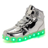 Zapatos Led Brillantes Para Hombres Y Mujeres, Cargados 2024