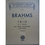 Partitura Violin Cello Piano Trio In C Minor Brahms Op. 101 