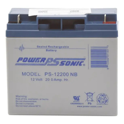 Batería Power Sonic PS-12200-NB 12V 20Ah AGM\u002FVRLA Respaldo UPS | MercadoLibre