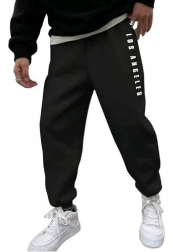 Pantalon Jogger Talla Grande Color Negro Para Hombre 