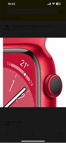 Apple Watch Series 8 Gps (caja Product Red De Aluminio 45 Mm