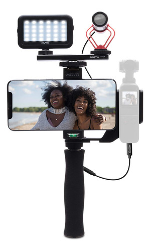 Estabilizador, Microfono Y Luz Para Dji Osmo Pocket 1, 2 