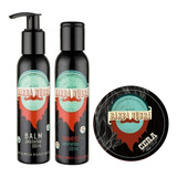 Kit Para Barba Rubra + Shampoo + Balm + Cera Modeladora