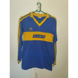 Camiseta Boca Juniors adidas Fiat 1991 Talle 03 Niño Dama