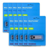 Kit 10 Pendrive Multilaser Twist 16gb Preto -revenda Atacado