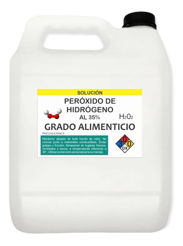 Agua Oxigenada Grado Alimenticio 35% (pe Hi) 20l