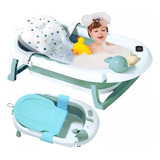 Bañera Tina De Baño Plegable Portatil Casa Para Bebe +cojín