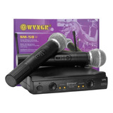 Kit Microfonos Inalambricos Wvngr Sm-58 Receptor Uhf Karaoke