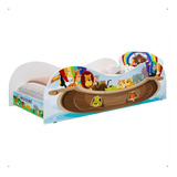 Mini Cama Infantil Tema Biblico Arca De Noé Com Proteção Mdf