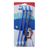 Set X3 Cepillo De Dientes Para Mascotas Perro Higiene Bucal