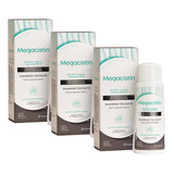 Megacistin Shampoo Anticaida Fortalecedor 200 Ml Combo X 3 U