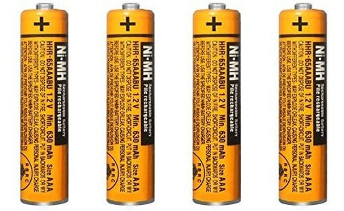 4pcs Aaa Ni-mh Batería Recargable Hhr-65aaabu 1.2v Batería D