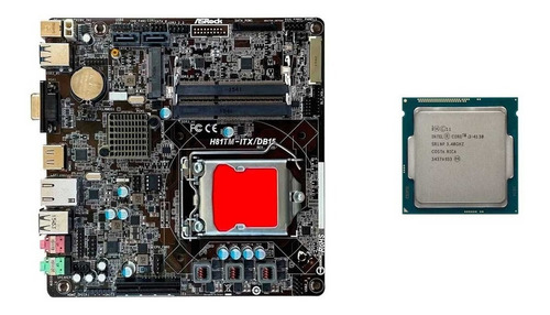 Mini Placa Mãe Asrock Itx 1150 Ddr3 + Core I3 4130 + Cooler