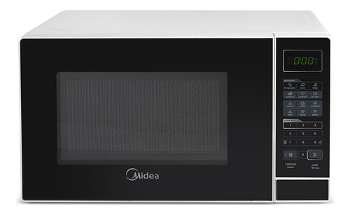 Micro-ondas Midea 20 Litros Mras21 Branco Porta Preta 127v