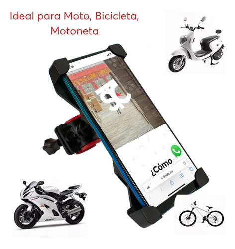 Soporte Para Teléfono Celular Moto Bici Porta Celular 360º