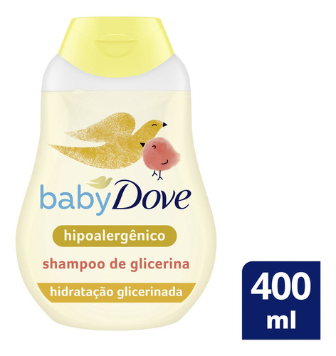  Shampoo Infantil Hidratação Glicerinada 400ml Baby Dove