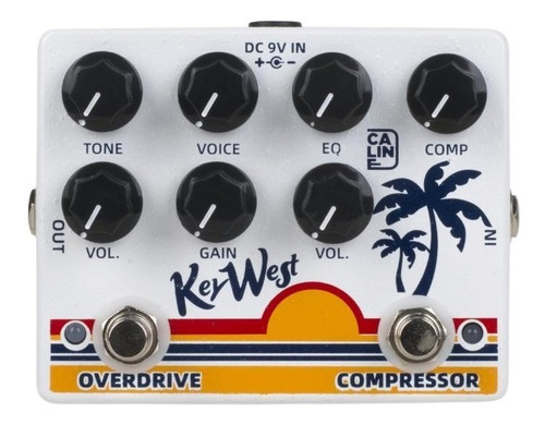 Pedal De Guitarra Caline- Key West Overdrive Compressor