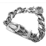 Pulseira Masculina Prata Legitima 925 Bracelet Dagger Id 