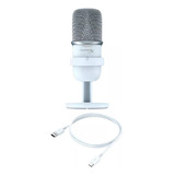 Microfone Gamer Hyperx Solocast Condensador Cardioide Branco