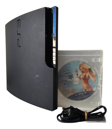 Sony Playstation 3 Slim 300gb + Cable Power Y Juego