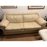 Hermoso Sofa Cama Queen Size De Piel, Como Nuevo! De Ganga!