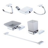 Set Accesorios Baño Peirano Linea 13000 6 Piezas Metalico