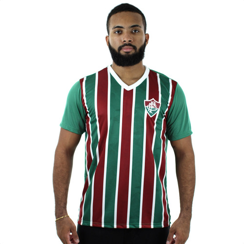 Camisa Fluminense Oficial Listrada Tricolor Oferta Envio Já