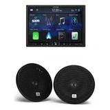 Paquete Bocinas Jbl 6.5 +autoestereo Pantalla Alpine Ilx-407