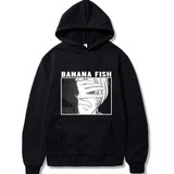 Sudadera Con Capucha Banana Fish Anime Manga Larga Casual Su