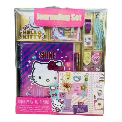 Set Hello Kitty Crea Tu Propio Diario Libreta Y Accesorios | Meses sin interés