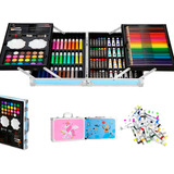 Set Kit Arte Niños Maleta Crayon Acuarela Plumon 145 Piezas