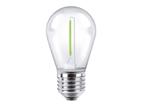 Pack X 10 Lampara Filamento Led Gota 1w Verde E27