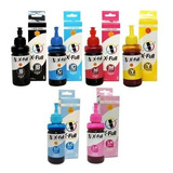 Kit 06 Tinta Compativel X-full P/ Epson T673 T664 L1800 L850