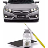 Tinta Tira Risco Retoque Auto Honda Civic Cor Prata Platinum