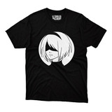 Playera Anime Nier Automata Yorha 2b Circulo Blanco