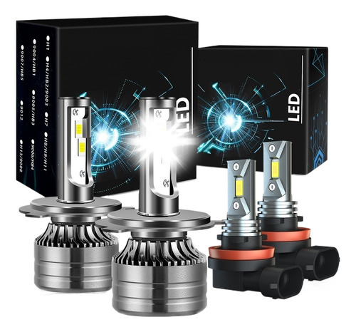 Kit De Faros Auto Delanteros Led 9003 H4 H11 28000lm Canbus