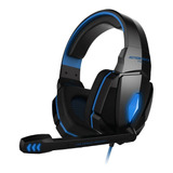 Audifono Diadema Gamer Kotion Each G4000 Usb Microfono Azul