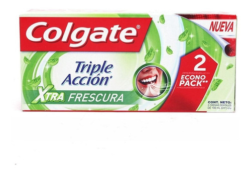Colgate Crema Dental Triple Accion Extra Fresh 2/100 Ml