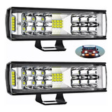 Par Faros 7''led Auxiliares 188w Triple-fila 8000k 34led