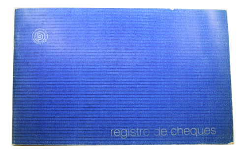 Libro Registro De Cheques Timbre Azul