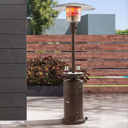 Calenton Exterior Patio Gas Bronce Mesa 50,000 Btus Luz Led