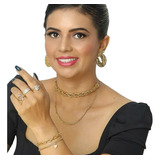 Look Alizah - Completo Semijoia Folheado Banhado Ouro18k